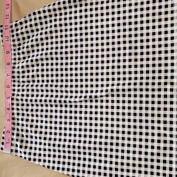 SHEIN Size S Black White Checkered Bodycon Mini Skirt, Exc. Used Condition - Picture 3 of 7